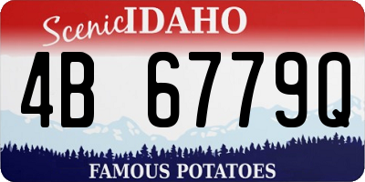 ID license plate 4B6779Q