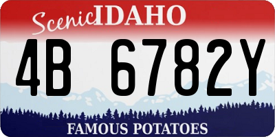 ID license plate 4B6782Y