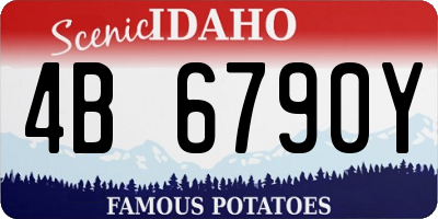 ID license plate 4B6790Y