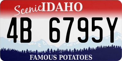 ID license plate 4B6795Y