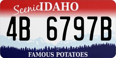 ID license plate 4B6797B