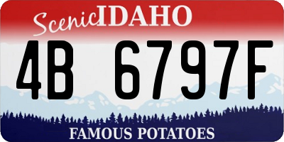 ID license plate 4B6797F