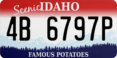 ID license plate 4B6797P