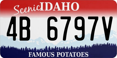 ID license plate 4B6797V