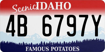 ID license plate 4B6797Y