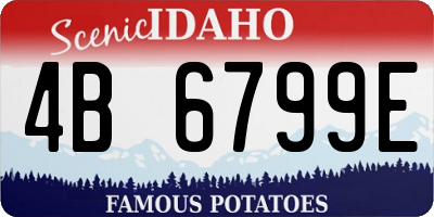 ID license plate 4B6799E