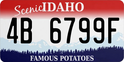 ID license plate 4B6799F