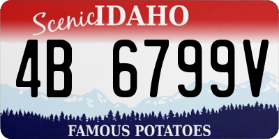 ID license plate 4B6799V