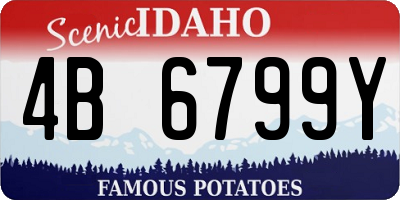 ID license plate 4B6799Y