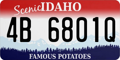 ID license plate 4B6801Q