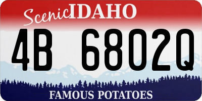 ID license plate 4B6802Q