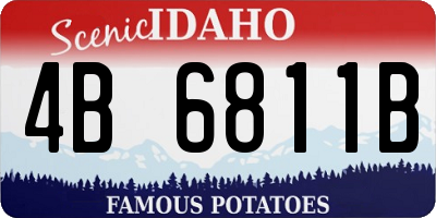 ID license plate 4B6811B