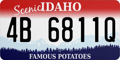ID license plate 4B6811Q