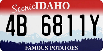 ID license plate 4B6811Y