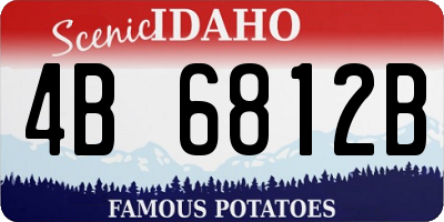 ID license plate 4B6812B
