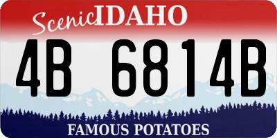 ID license plate 4B6814B
