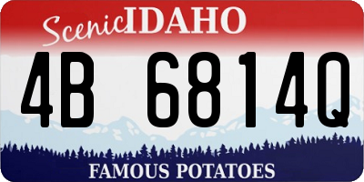 ID license plate 4B6814Q