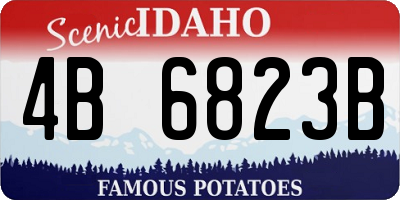 ID license plate 4B6823B