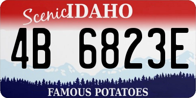 ID license plate 4B6823E