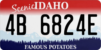ID license plate 4B6824E