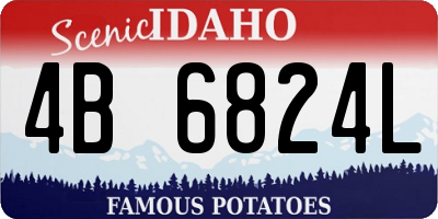 ID license plate 4B6824L