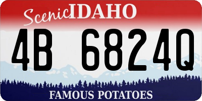 ID license plate 4B6824Q