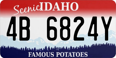 ID license plate 4B6824Y
