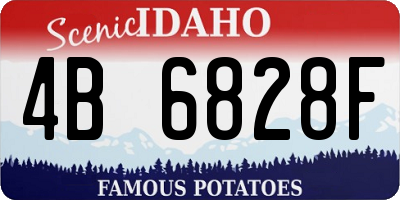 ID license plate 4B6828F