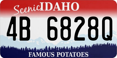 ID license plate 4B6828Q