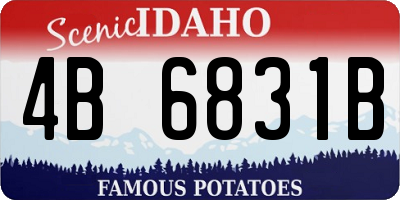 ID license plate 4B6831B