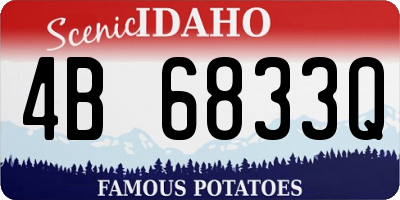 ID license plate 4B6833Q
