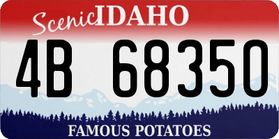 ID license plate 4B6835O