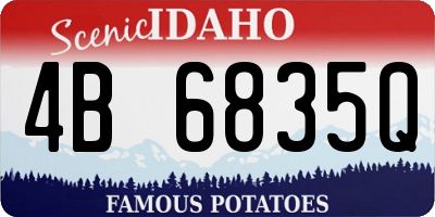 ID license plate 4B6835Q