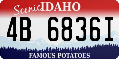 ID license plate 4B6836I