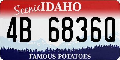 ID license plate 4B6836Q