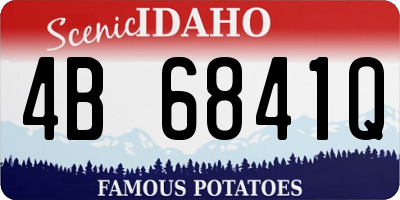 ID license plate 4B6841Q