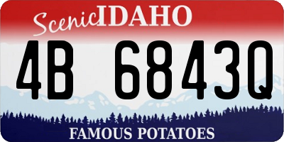 ID license plate 4B6843Q