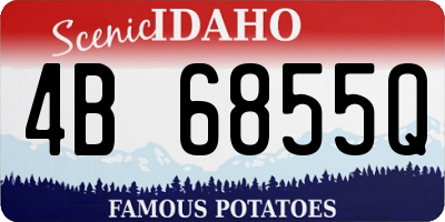 ID license plate 4B6855Q