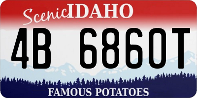 ID license plate 4B6860T