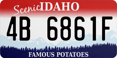 ID license plate 4B6861F