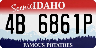 ID license plate 4B6861P