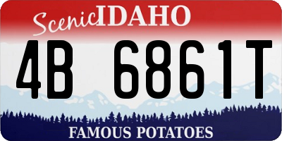 ID license plate 4B6861T