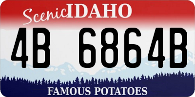ID license plate 4B6864B