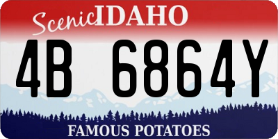 ID license plate 4B6864Y