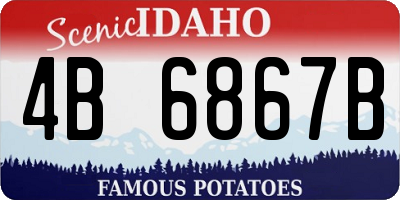 ID license plate 4B6867B