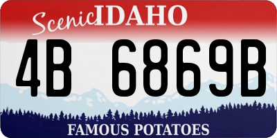 ID license plate 4B6869B