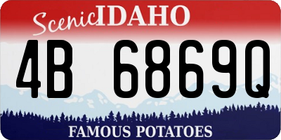 ID license plate 4B6869Q