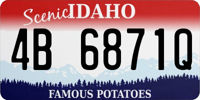 ID license plate 4B6871Q