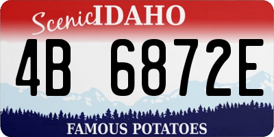 ID license plate 4B6872E