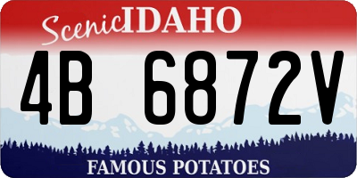 ID license plate 4B6872V